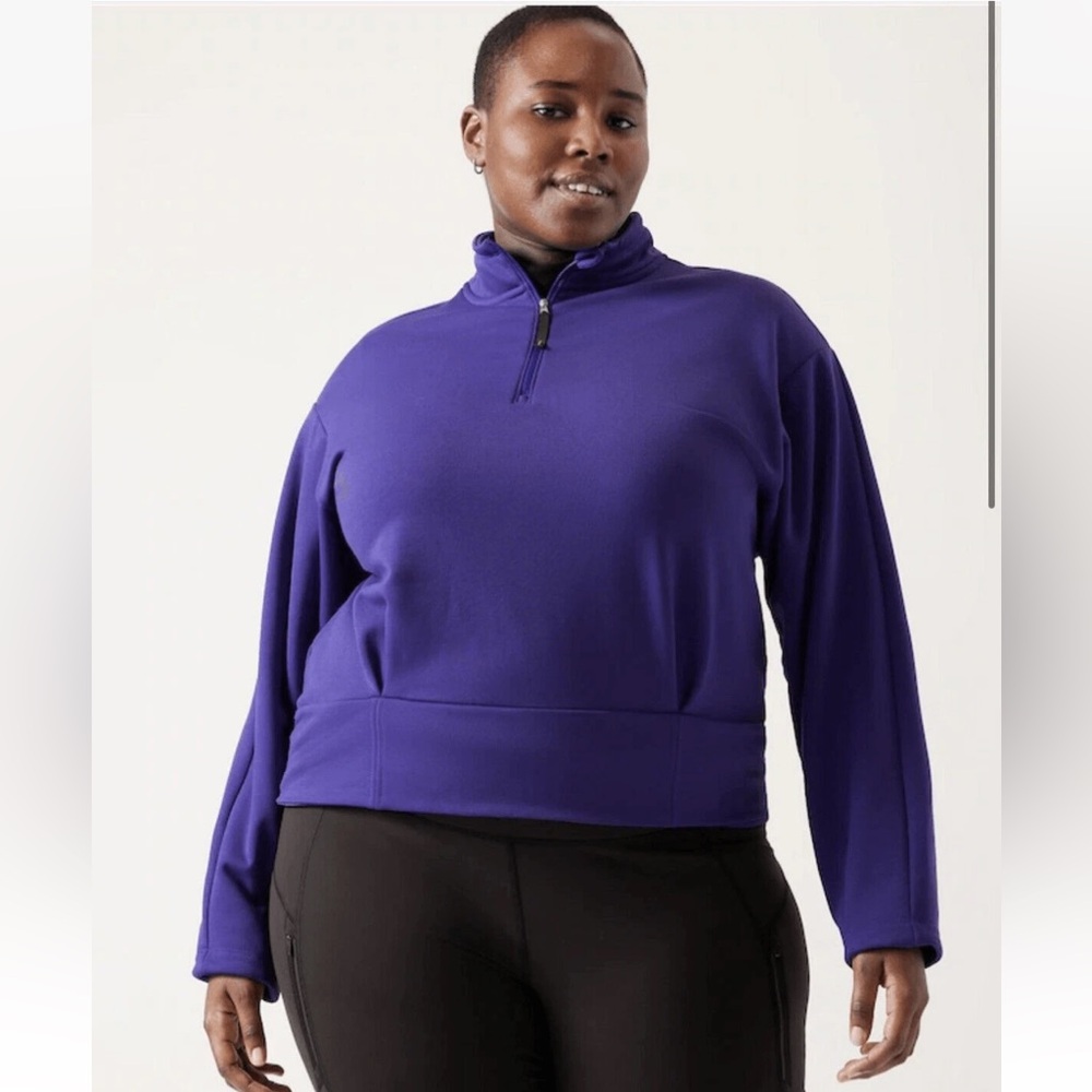 NEW Athleta Altitude Polartec Half-Zip Sweatshirt - 1X